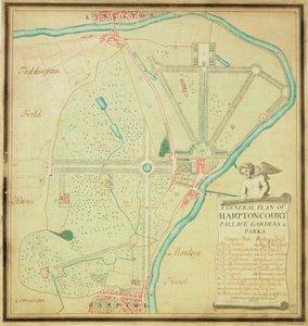 A General Plan of Hampton Court Palace Gardens and Parks by Charles Bridgeman