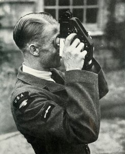 Airman learning navigation during the Second World War by Charles Brown