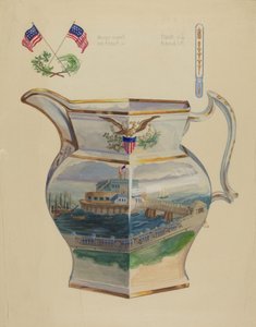 Glazed Stone China Pitcher
