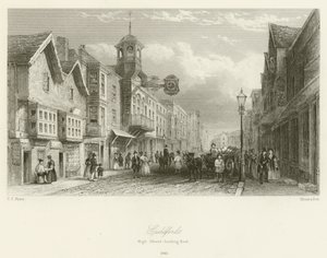 Guildford, High Street, looking East, 1840