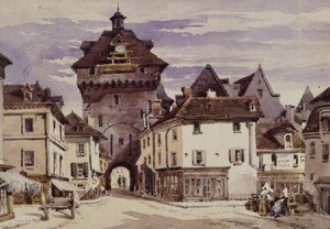 Street Scene in Loches, France