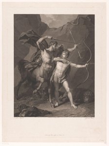 Chiron Teaching Achilles Archery