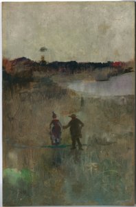 (Landscape with Two Small Figures, Richmond, NSW)