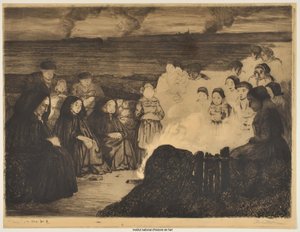 The Fires of Saint John (proof a) by Charles Cottet