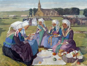 Women of Plougastel at the Pardon of Saint Anne-La-Palud