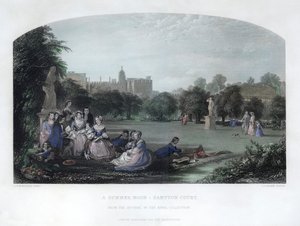 A Summer Noon: Hampton Court by Charles Cousen