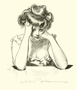 She Decides to Die in Spite of Dr. Bottles by Charles Dana Gibson