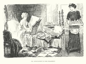 The Announcement of her Engagement by Charles Dana Gibson