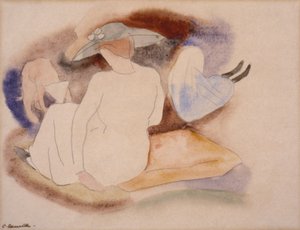 Woman with Hat and 2 Figures by Charles Demuth