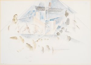 Bermuda, Masts and Foliage by Charles Demuth