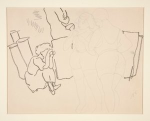 Four Figures on Beach, Probably in Provincetown by Charles Demuth