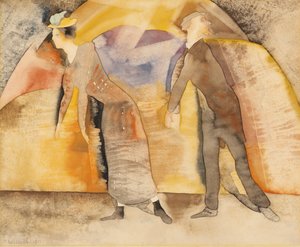 In Vaudeville: Woman and Man on Stage