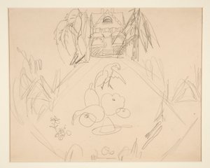 Untitled [Doves, Fruits, Vegetables, House, Written Notes] by Charles Demuth