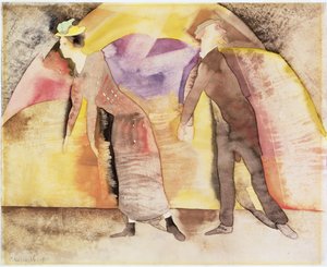 Vaudeville - Woman and Man on Stage, 1917