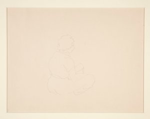 Woman Seated on Beach, probably in Provincetown by Charles Demuth