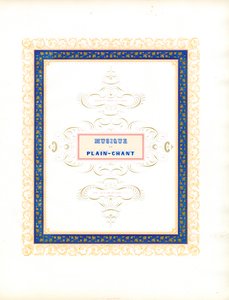 Decorative Title Page for Church Music by Charles Derriey