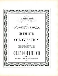 Decorative Typefaces with Chain-like Ornamental Frame by Charles Derriey