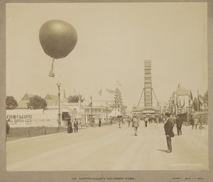 Captive Balloon and Ferris Wheel, World Columbian Exposition, Chicago by Charles Dudley Arnold