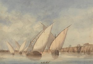 View on the Nile by Charles Dyce