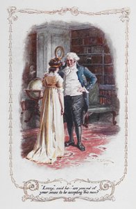 Lizzy, said he... are you of your senses to be accepting this man?, illustration from 