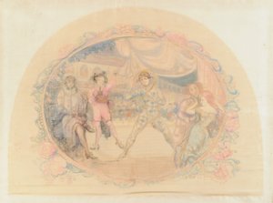 Harlequin Amuses by Charles Edward Conder