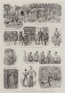 A Sunday at Home with the Household Cavalry by Charles Edwin Fripp