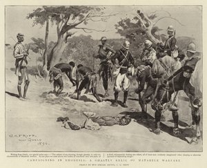 Campaigning in Rhodesia, a Ghastly Relic of Matabele Warfare