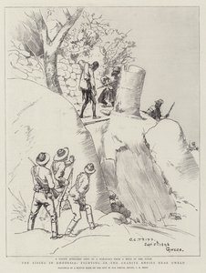 The Rising in Rhodesia, Fighting in the Granite Kopjes near Gwelo by Charles Edwin Fripp