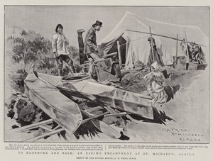 To Klondyke and Back, an Eskimo Encampment at St Michael