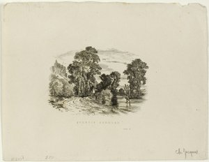 A Castle by Charles Emile Jacque