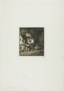 Blacksmith Facing Left by Charles Emile Jacque