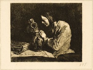 Bust of a Man by Charles Emile Jacque