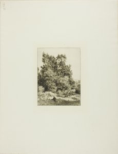 Landscape with Cowherd by Charles Emile Jacque