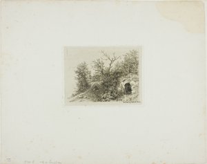 Man Sitting on a Hill by Charles Emile Jacque