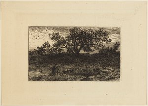 Print by Charles Emile Jacque