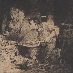 The Counterfeiters, 1843 by Charles Emile Jacque