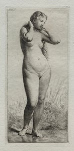 Young Woman Bathing