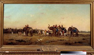 Indian Hunting by Charles Émile de Tournemine