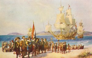 The Landing of Johan van Riebeeck at Table Bay