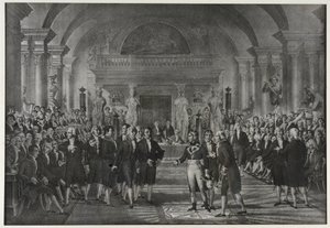 Reception of Napoleon Bonaparte at the Institute, class of physics and mathematics, section of mechanical arts on December 25