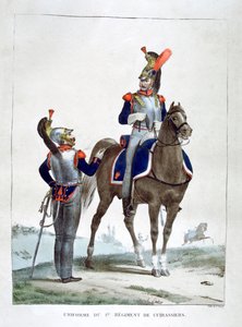 Uniform of the 1st Regiment of Chasseurs, France by Charles Etienne Pierre Motte