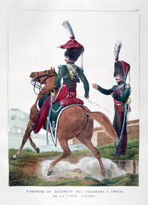 Uniforms of the Mounted Chasseur Regiment of the French Royal Guard, 1823