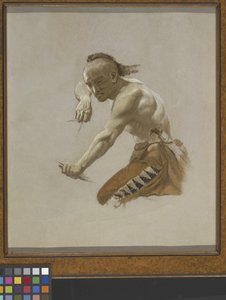 Study For Indian In Buffalo Hunt By Indians