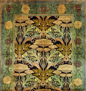 A Donegal Wool Carpet with a Flower Design
