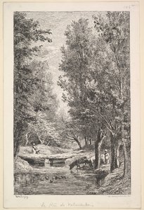 A Stream in the Mondois Valley by Charles Francois Daubigny