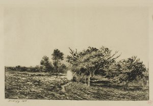 Apple Trees at Auvers by Charles Francois Daubigny