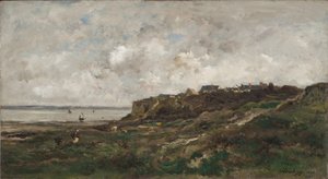 Low Tide at Villerville, France by Charles Francois Daubigny