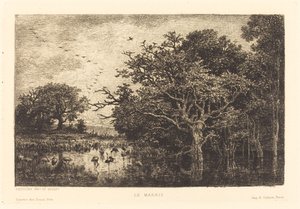 Marsh by Charles Francois Daubigny