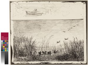 Marsh with Ducks by Charles Francois Daubigny