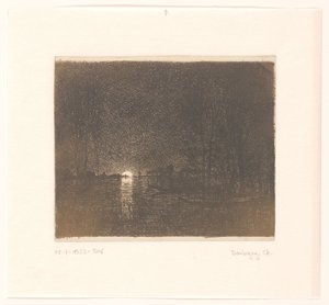 Night View of a Lake